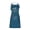 Blue, variant on Adjustable Hairdresser Apron Rhinestones Print Polyester For Grooming Cooking