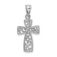 thumbnail image 4 of FB Jewels 14k White Gold Filigree Cross Pendant, 4 of 4