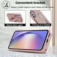 thumbnail image 3 of Allytechgroup Samsung Galaxy S22 Plus Case Wallet, Premium PU Leather Cover with Cards Holder Detacaahble Crossbody Lanyard & Hand Strap Shockproof Phone Case for Samsung Galaxy S22+ Plus, Rosegold, 3 of 8