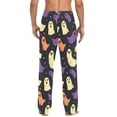 thumbnail image 4 of FORMRS Mens Pajama Pants with Pockets Sleepwear Lounge Bottoms Sizes S-2XL, Purple Halloween Ghosts, 4 of 7