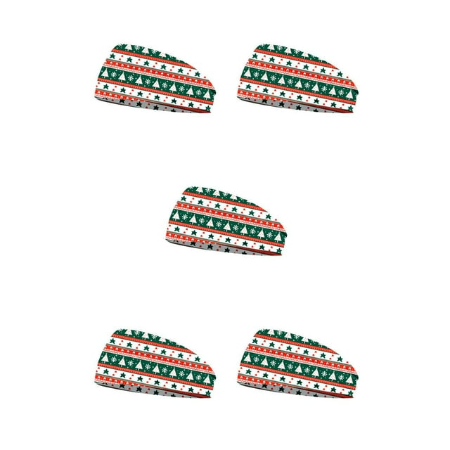 Qarigey Diadema Navidad Deportes Banda para el sudor Antideslizante de cara Diademas Tipo 6 Type2 NO2