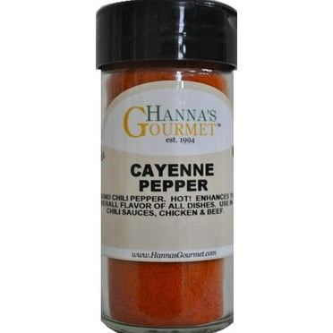 Hanna's Pepper Cayenne, 4 fl oz Glass Jar