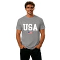 thumbnail image 3 of LIIPEE Men T-Shirts Casual Independence Day 4th Of July US National Flag U.S.A. Short Sleeve Crew Neck Fashion T Shirt Male Patriotic Classic Fit Comfortable Breathable Tee Tops,M, 3 of 3