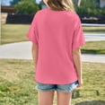 thumbnail image 5 of JAJAHO Girls Summer Top Oversized T Shirts For Girl Short Sleeve Crew Neck Letter Graphic Tee 3-14Y Baggy Streetwear Comfortable Tops, 5 of 8
