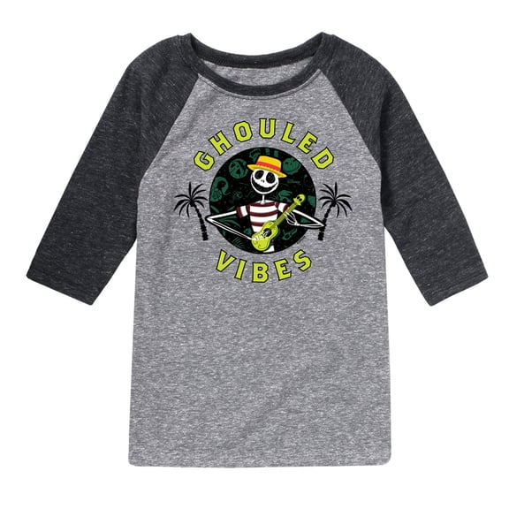 The Nightmare Before Christmas - Ghouled Vibes - Toddler And Youth Raglan Graphic T-Shirt