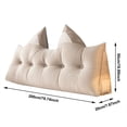 thumbnail image 2 of Soft Decorative Throw Pillow Polyester Fabric Irregular Line Design Durable Comfortable for Sofa Bedroom Living Room Home Decoration, 2 of 3