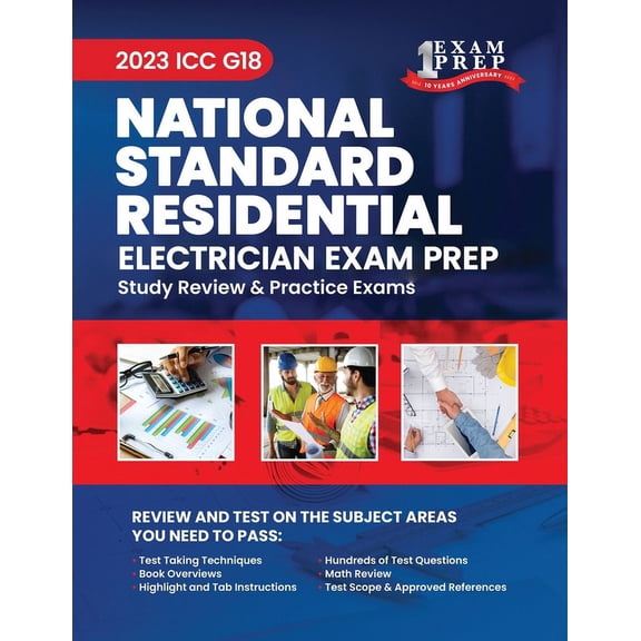 2023 ICC G18 National Standard Residential Electrician Prep: 2023 Study Review & Practice Exams, (Paperback)