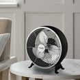 thumbnail image 2 of Better Homes & Gardens New 9 inch Retro Table Drum Fan Black, 2 of 11