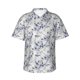 thumbnail image 1 of Fotbe Indigo Tie Dye Camisa Hawaiana para Hombre Unisex – Camisa Casual de Verano con Botones de Manga Corta de Algodón y Lino,Small, 1 of 7