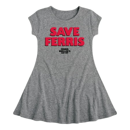 

Ferris Bueller s Day Off - Save Ferris - Toddler And Youth Girls Fit And Flare Dress
