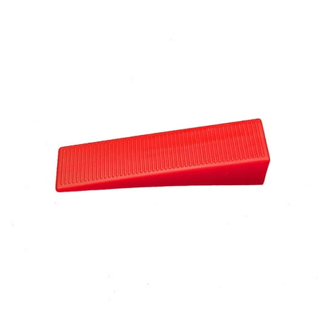 

100pcs Tile Floor Locator Insert Tile Wedge Leveling Machine Leveler For Plate Flattening System Aid Tool Red