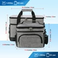 thumbnail image 2 of EIGTHTAIL 24 Can Soft-Sided Cooler with Shoulder Strap  Gray, 2 of 7