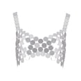 thumbnail image 3 of Crop Top de lentejuelas brillantes Hugo para danza del vientre, 3 of 10