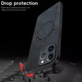 thumbnail image 6 of Allytechgroup Magnetic Phone Case for iPhone 14 Pro Max, PU Leather Compatible with Magsafe Military-Grade Drop Protection iPhone 14 Pro Max Case Phone Bumper Case 2024, Black, 6 of 9