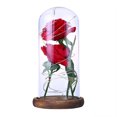 thumbnail image 1 of CAROOTU LED Rose Flower Decor Battery Powered String Light Desk Lamp Romantic Valentine's Day Gift, 1 of 7