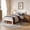 White, variant on Koby Home Bed Frame with Headboard, Wood Slat Support, No Box Spring Needed, Under Bed Storage, Easy Assembly, Full, Oak