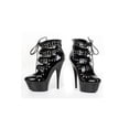 thumbnail image 2 of 609-RAMONA-6" Studded Lace Up Closed Toe Heel, 2 of 2