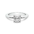 thumbnail image 3 of IGI Certified 5 Carat Cushion Shape Lab Grown Diamond Engagement Ring | 14K White Gold | Cordelia Knife Edge Solitaire Diamond Ring | FG-VS1-VS2 Quality Friendly Diamonds, 3 of 6