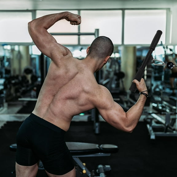 MUSEYA 1Pcs Fitness Lever Black Strength Training Tension Rod for Home Use