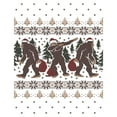 thumbnail image 2 of Women's Lost Gods Ugly Christmas Dabbing Bigfoot  Graphic Tee White Small, 2 of 4