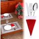thumbnail image 3 of 20 Piezas Porta Cubiertos con Forma de Sombrero de Papá Noel, Decoraciones de Mesa de Navidad, Decoraciones de Mesa de Cena de Navidad, 3 of 4