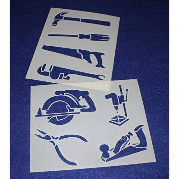 Mylar 2 Pieces of 14 Mil 8" X 10" Tools Stencils- Painting /Crafts/ Templates