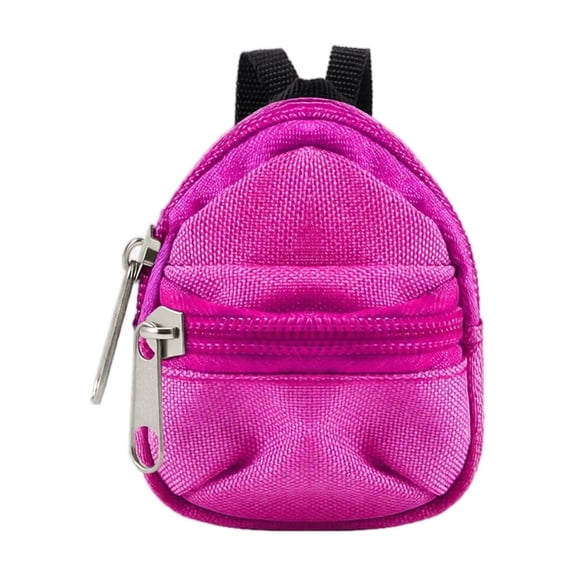 Mini Backpack Keychain, Tiny Backpack Coin Purse for Men Women, Unisex Small Zipper Pouch for Belt Loop or Keychain, Change Holder for Coins Cash