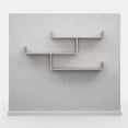 thumbnail image 4 of Ada Home Decor Furniture 47" 3 Tier Light Mocha Wilton Modern Wall Shelf, 4 of 7