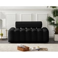 thumbnail image 2 of Meridian Furniture Melody Black Velvet Loveseat, 2 of 11