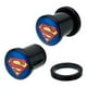 DC Comics PSPMAN-00G-PR Bouchons en Acrylique avec Logo Superman & 44; Taille 0 – image 1 sur 1