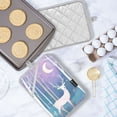 thumbnail image 5 of Yayeee Pot Holders Kitchen Heat Resistant with Pocket 7"x9.8" Cotton Oven Cooking Hot Pads, Purple Night Deer, 5 of 7