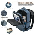 thumbnail image 3 of Tripcomp 3 Piece Carry-on Luggage Sets, Hardside Suitcase with Spinner Wheels,Travel Backpack and a Packing Cube (Blue), 3 of 8