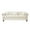 Ivory White, variant on Chesterfield Faux Leather Sofa, 3 Seaters Button Tufted Couch with Storage and Nailhead Trims for Living Room Office