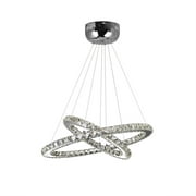 CWI Lighting 5080P24ST-2R LED Chandelier with Chrome finish