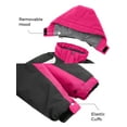 thumbnail image 5 of ZSHOW Girl's Winter Coat Soft Fleece Mountain Ski Jacket Rose Red 10/12, 5 of 8