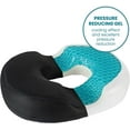 thumbnail image 5 of Gel Donut Pillow for Tailbone Pain Relief - Lifting Cushion for Coccyx Sciatica Pregnancy with Cooling Mesh Cover, Black, 5 of 9