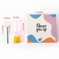 thumbnail image 3 of Transparent Color Clashing Cup Portable Stable Cup with Colorful Spoon for School Elementary School Student, 3 of 3