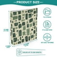 thumbnail image 3 of FORMRS 3 Ring Binder 1.5 inch with Pockets Set of 2 Clip Board 200 Sheets Capacity, Green Geometric, 3 of 8