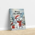 thumbnail image 3 of Merry Christmas Bichon Frise Enjoys Woofmas Winter Xmas Holiday Vertical Matte Canvas Poster Bichons Dog Lovers Gifts Idea Wall Art Home Decor - 02022, 3 of 5