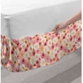 thumbnail image 2 of Rose Bed Skirt, Romantic Pastel Shade Rose Petals and Buds Pattern with Jumbled and Overlapped Order, Elastic Bedskirt Dust Ruffle Wrap Around for Bedding Decor, 4 Sizes, Multicolor, by Ambesonne, 2 of 2