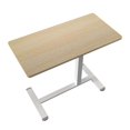 thumbnail image 2 of IMGadgets Height Adjustable Desk 31.5x16 inch (WALNUT) | Standing  Desk table for Work and Home| Overbed C- Table Desk  | Sit Stand computer desk table, 2 of 9