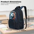thumbnail image 7 of DISNIMO 3D Soccer Ball Print Kids Backpack for Boys 17 Inch Lightweight School Bookbag with Adjustable Straps Large Capacity Backpack for Primary Middle Students, Back to School Supplies, 7 of 7