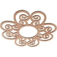 thumbnail image 2 of 24"OD x 8 1/4"ID x 3/8"T Cohen Wood Fretwork Pierced Ceiling Medallion, Cherry, 2 of 3