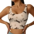 thumbnail image 2 of Uemuo Leopard Print Pattern Women's Sports Bra - High Impact Support, Breathable, and Comfortable Athletic Bra for Running, Yoga, and Workouts, 2 of 9