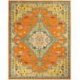 thumbnail image 3 of Nourison Allur Persian Orange Multicolor 9' x 12' Area Rug, (9x12), 3 of 9