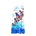thumbnail image 5 of WILLBEST Robe avec S Femmes Robe d'Été de Plage Sans Manches Imprimée Décontractée Bord de Mer Mini Robe, 5 of 5