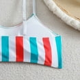 thumbnail image 7 of Awdenio Tummy Control Swimsuits for Women Triangle Bikini Set String Swimsuit Print Tie Smocked Ruched Two Piece Bathing Suit, 7 of 7