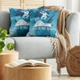 thumbnail image 5 of Ambesonne Adventure Throw Pillow Cover 2 Pack, Ride or Die Sketch, 16", Purple Blue White, 5 of 5