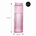 thumbnail image 4 of Brilliant - Ensemble Carafe de Chevet et Gobelet Striped - Rose, 4 of 4