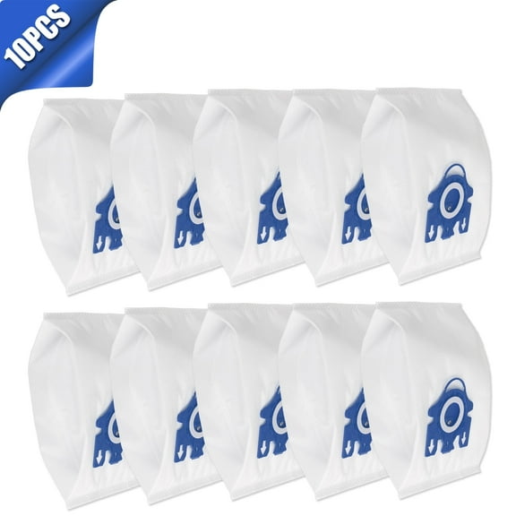 10Pack Type FJM Miele Vacuum Bags, Replacement Miele GN AirClean 3D Efficiency Compatible Miele Canister Vacuum Cleaner Dust Bags